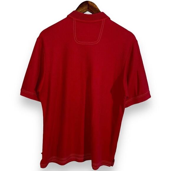 Red Tommy Bahama Supima Polo Shirt Size S - Picture 8 of 8